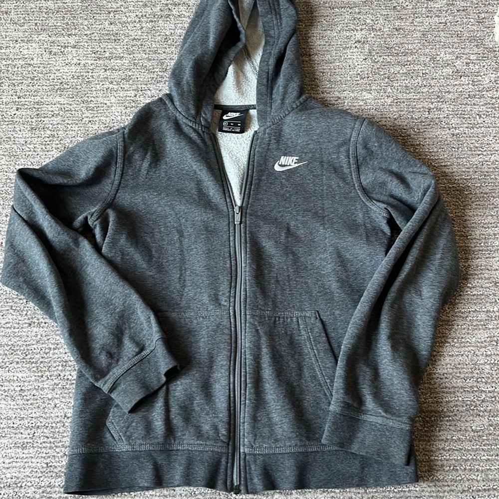 Nike grey zip up